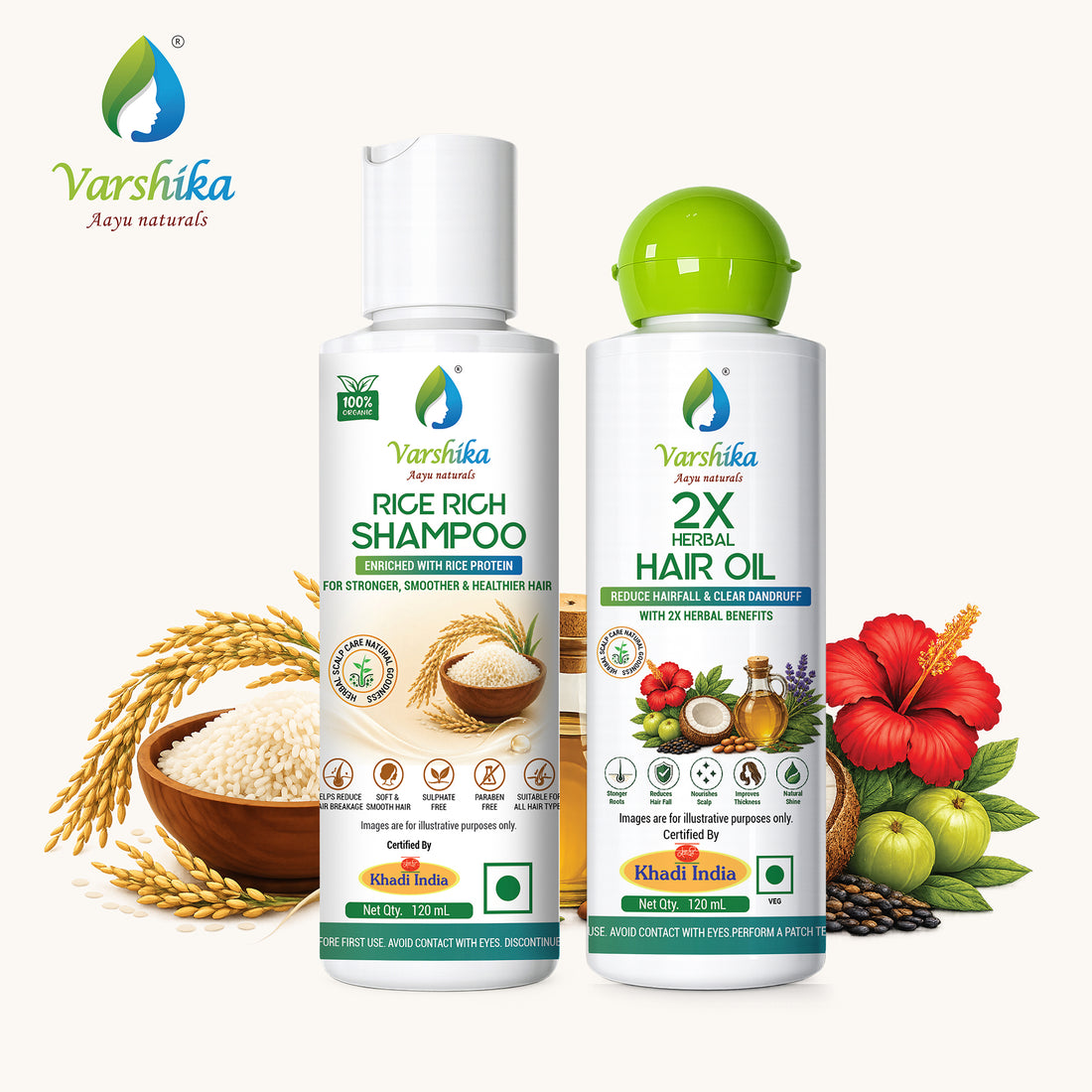 Plant-Based Herbal Hair Oil for Thick, Strong and Healthy Hair, Hair Growth and Hair Fall Control Oil, Herbal Oil for Dry Scalp and Dandruff Relief