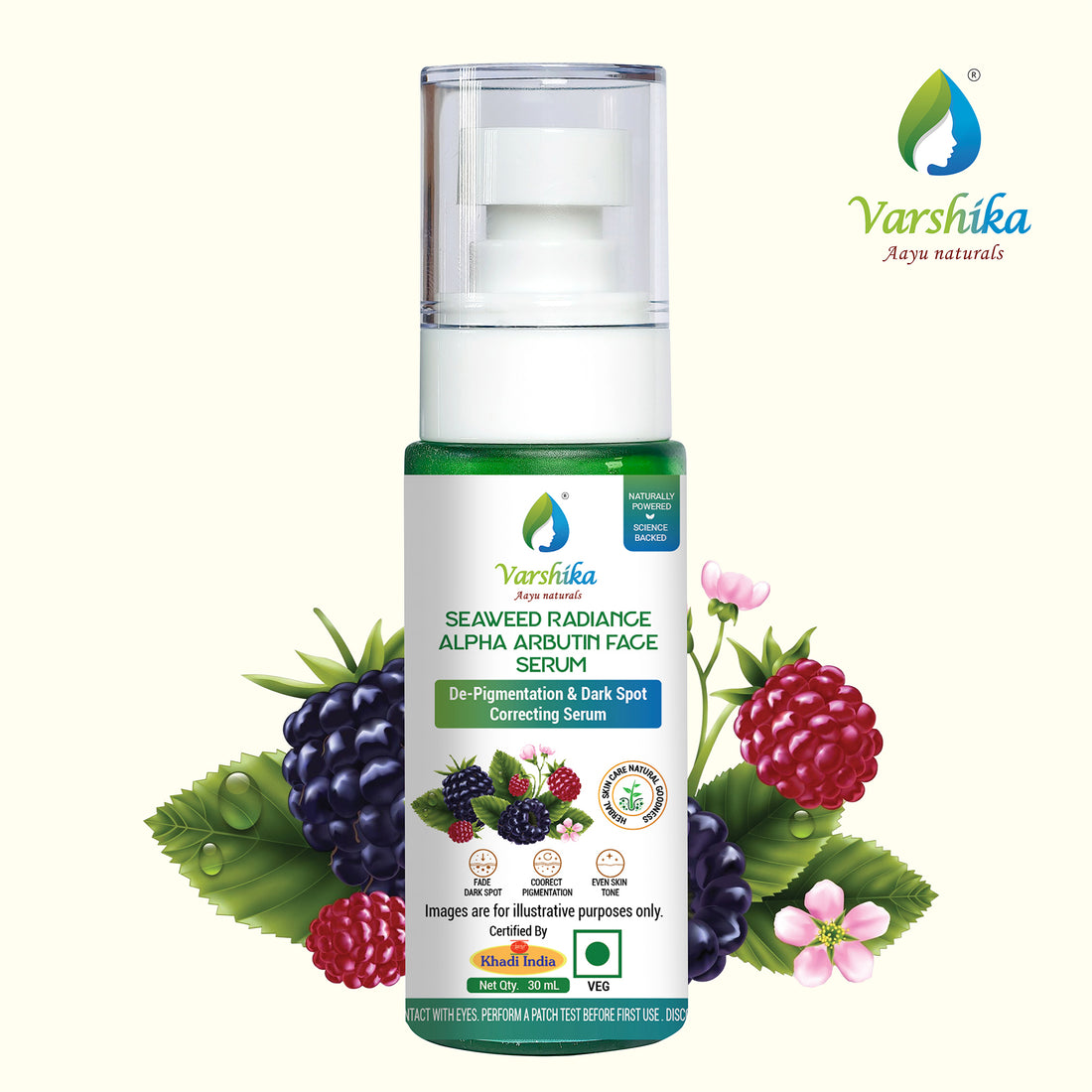 Brightening Face Serum with Seaweed and Mulberry Extract
