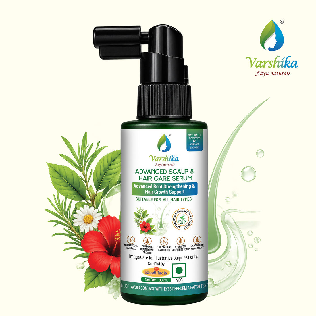 Premium Botanical Hair Serum for Fuller-Looking Hair