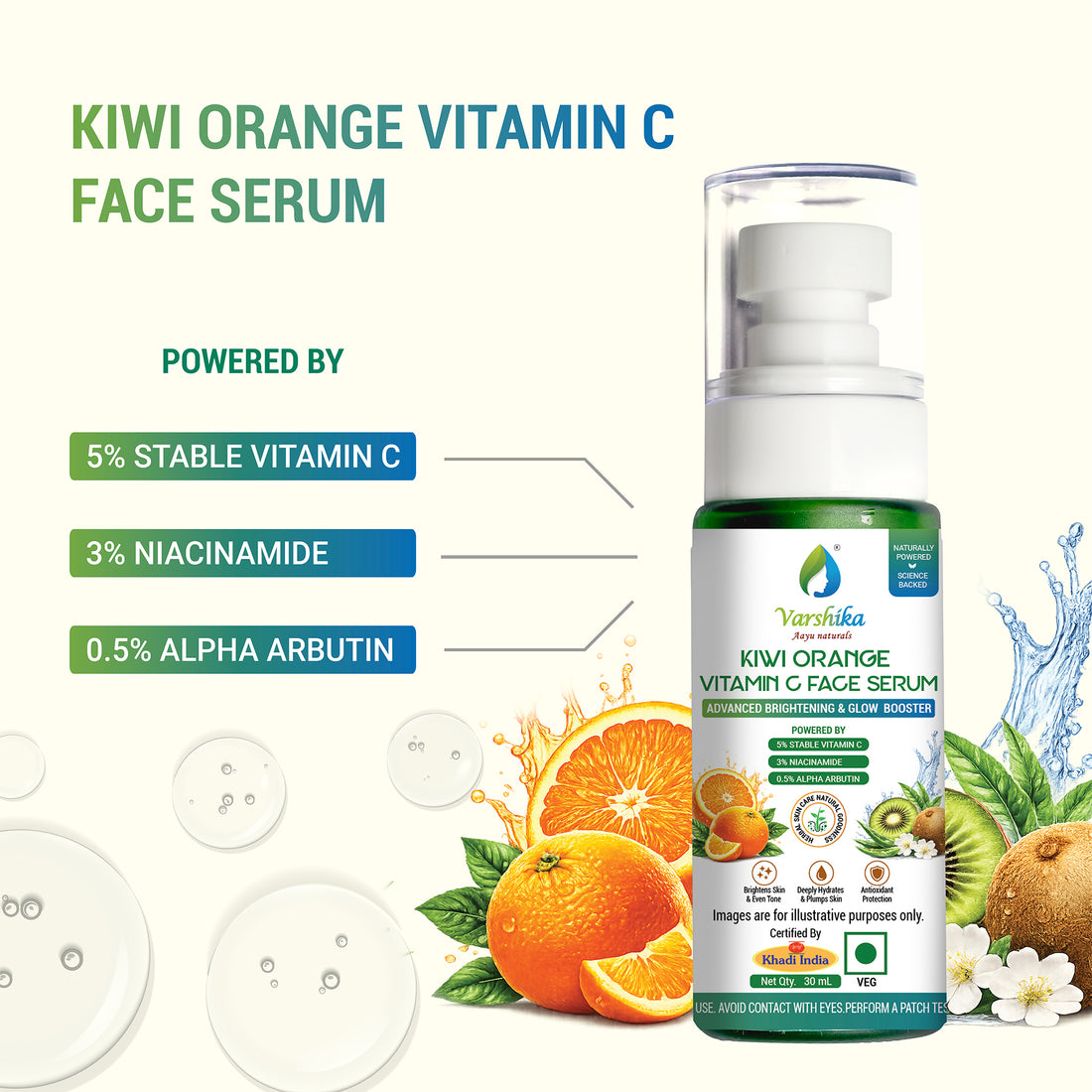 Vitamin C Face Serum with Niacinamide and Alpha Arbutin