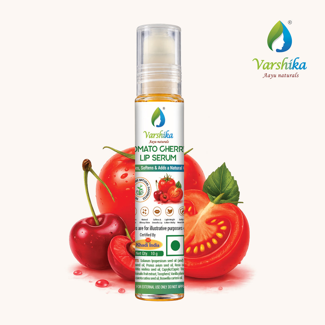 Premium Tomato Cherry Lip Serum with Tomato Seed Oil
