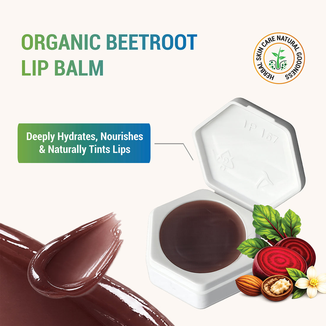 Organic Beetroot Lip Balm